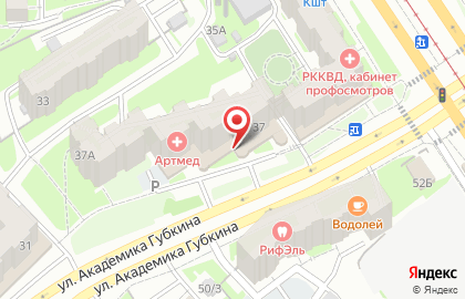 Торгово-монтажная компания Фаворит на улице Академика Губкина на карте