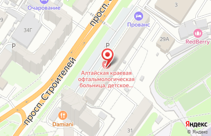 Больница Алтайская краевая офтальмологическая больница на карте