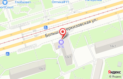 Банкомат ВТБ на Большой Черкизовской улице, 12 к 1 на карте