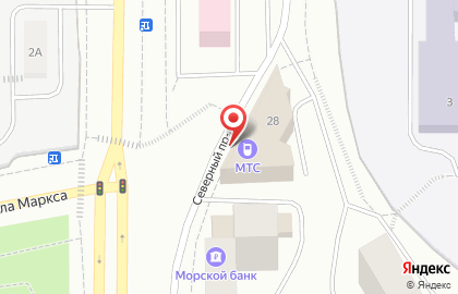 Салон продаж МТС на улице Карла Маркса на карте