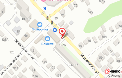 Магазин разливного пива Фрау Марта на Московской улице на карте