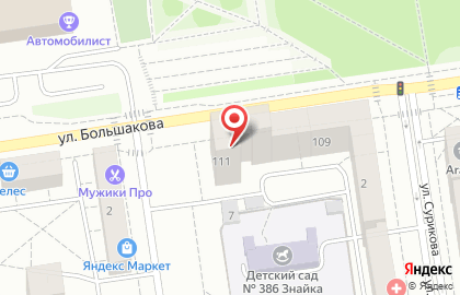 Школа развития Шаги на улице Большакова на карте