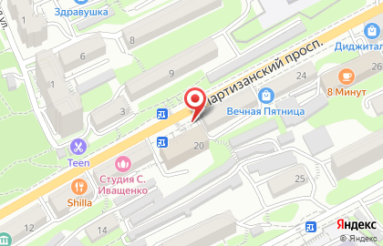 Торговый центр хлебобулочных и кондитерских изделий на Партизанском проспекте на карте