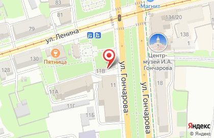 Магазин фастфудной продукции Ам-Пир на улице Гончарова на карте