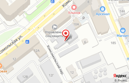 Автомастерская АвтоЭлектрик в Комсомольском переулке на карте
