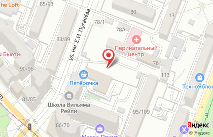 Автостоянка в Саратове на карте