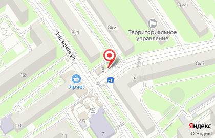 Лесной на Фасадной улице на карте