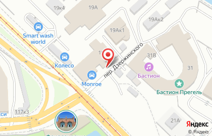 Автосервис Автомеханика на улице Дзержинского на карте