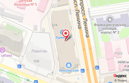 Салон мебели Цвет диванов на проспекте Ленина на карте