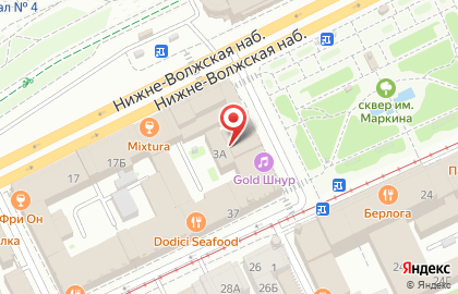 Киоск фастфудной продукции на площади Маркина на карте