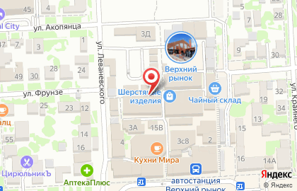 Магазин Молочный родник на улице Леваневского на карте