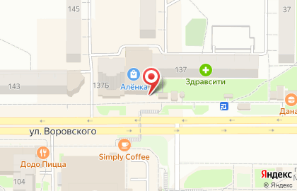 Чебуречная #43 на улице Воровского на карте