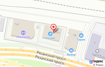 Спортивный клуб Гранд на Рязанском проспекте, 7 к 3 на карте