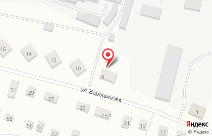 Елена на улице Ворошилова на карте