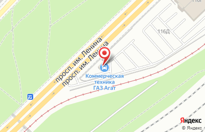 Автосалон и сервисный центр АГАТ на проспекте Ленина, 116М на карте