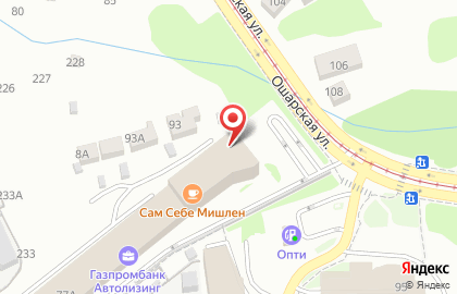ОАО Банкомат, АКБ Абсолют Банк на Ошарской улице на карте
