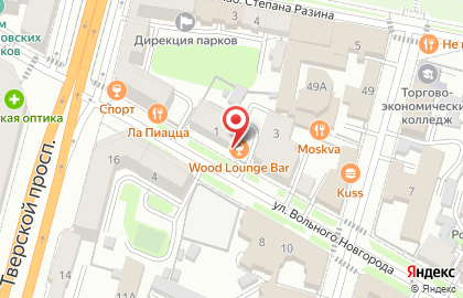 Центр паровых коктейлей Wood lounge bar на карте