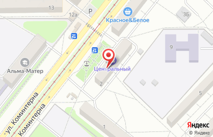 Магазин Центральный в 8-ом микрорайоне на карте