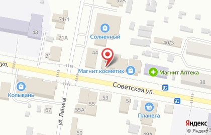 Магазин Marafett на Советской улице на карте