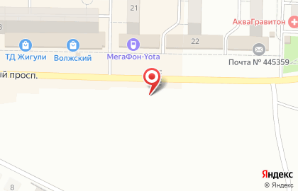 Киоск фастфудной продукции, г. Жигулёвск на Молодёжном проспекте на карте