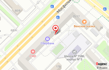 Компания EVITA Group на Мосфильмовской улице на карте