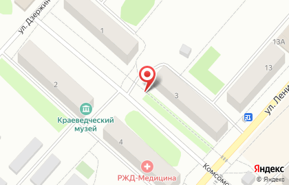 Продуктовый магазин Левада на Комсомольской на карте