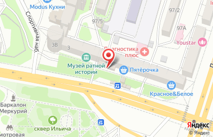 Аптека Забота на улице Брусилова на карте