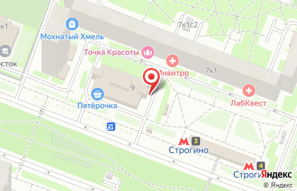 Зоосалон Пушистик на Строгинском бульваре на карте