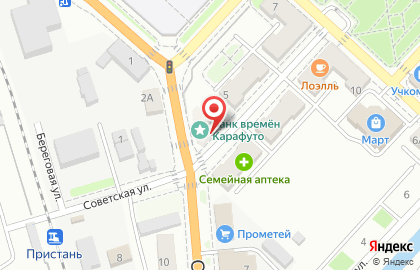 Ладья на Советской улице на карте