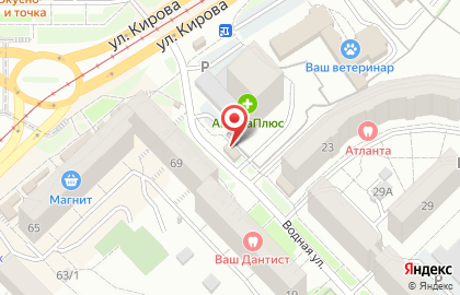 Киоск фруктов и овощей в Центральном районе на карте
