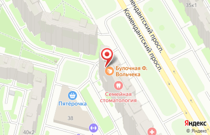 Автомагазин Мотекс на Комендантском проспекте на карте