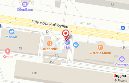 Irbis на Приморском бульваре на карте
