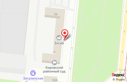 Торгово-сервисная компания Амега на площади Сибиряков-Гвардейцев на карте
