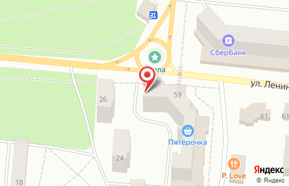 Магазин домашнего текстиля Постелька на улице Ленина на карте
