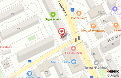 Магазин цветов в Калининграде на карте