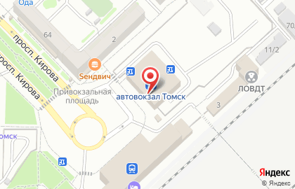 Автовокзал, г. Томск на карте