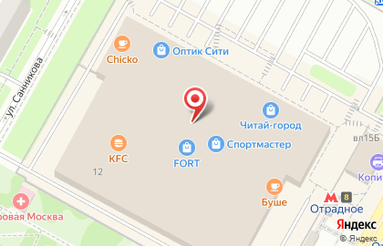 Магазин одежды h & m в Москве на карте