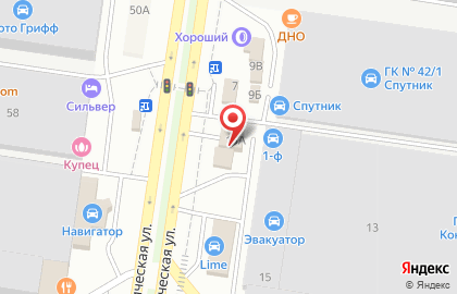 Шинный центр N-TYRE в Автозаводском районе на карте