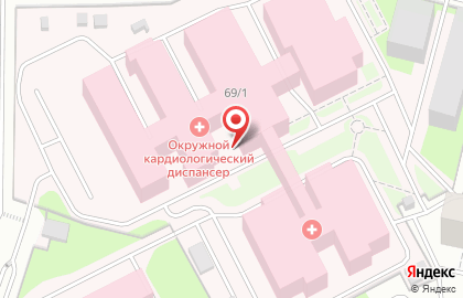 Окружной кардиологический диспансер Центр диагностики и сердечно-сосудистой хирургии в Сургуте на карте