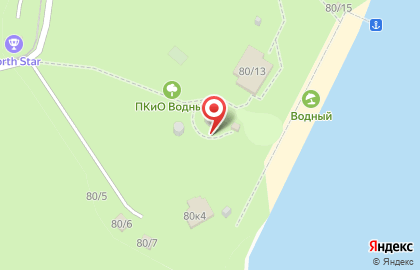 База отдыха Водный на карте