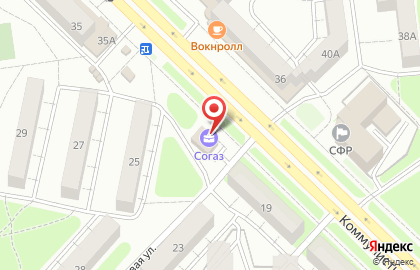 Представительство в г. Пензе Согаз на карте