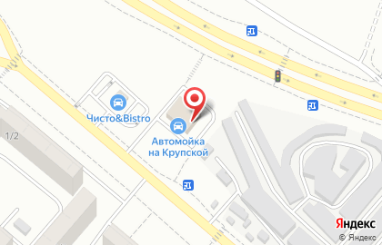 Автомойка На Крупской в Кировском районе на карте