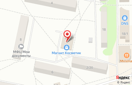 МАГНИТ на улице Комарова на карте