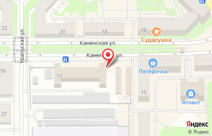 Хлебная лавка в Каменск-Уральском на карте