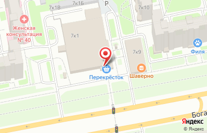 Акционерный коммерческий банк Авангард на Богатырском проспекте на карте