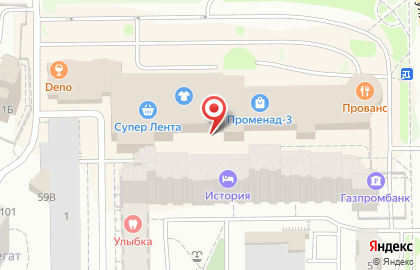 Ресторанный дворик на проспекте Ленина на карте