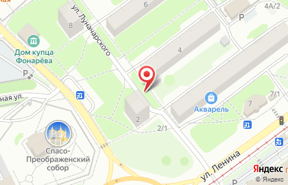 Кузнецкий на улице Луначарского на карте