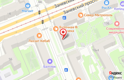 Магазин овощей и фруктов в Красногвардейском районе на карте