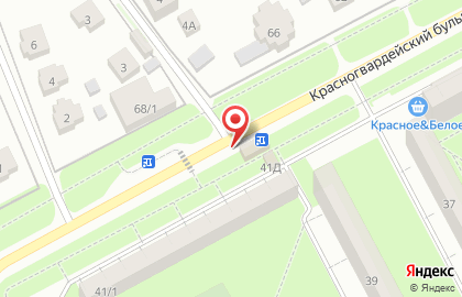 Продовольственный магазин в Москве на карте
