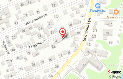 Магазин мясной продукции на Средней, 36 на карте